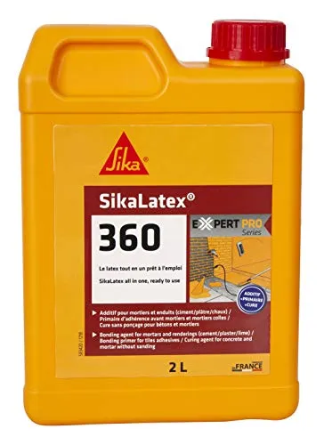 Sika SikaLatex 360 Additivo per malta e cemento, primario e prodotto di cura pronto all'uso, 2L