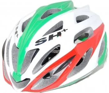 SH+ - Casco da ciclismo, colore: Multicolore rot/weiß/grün