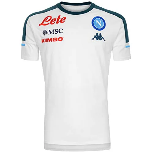 ssc napoli, T-Shirt Rappresentanza 2020/21 Staff Unisex – Adulto, Bianco-Verde, XL