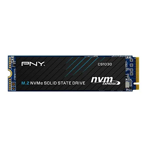 PNY CS1030 1TB M.2 NVMe PCIe Gen3 x4, 2100MB/s Velocità di lettura, 1700MB/s Velocità di scrittura Internal Solid State Drive (SSD)