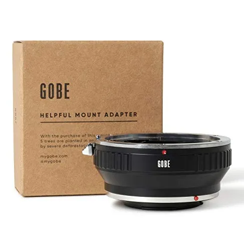 Gobe - Adattatore di Montaggio Lente: Compatibile con Lente Canon EOS (EF/EF-S) e Corpo Fotocamera Nikon 1