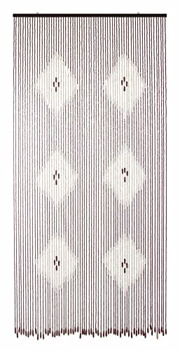 VERDELOOK Tenda in Legno, 120x240 cm, Fantasia Rombi Chiari, Fili 80