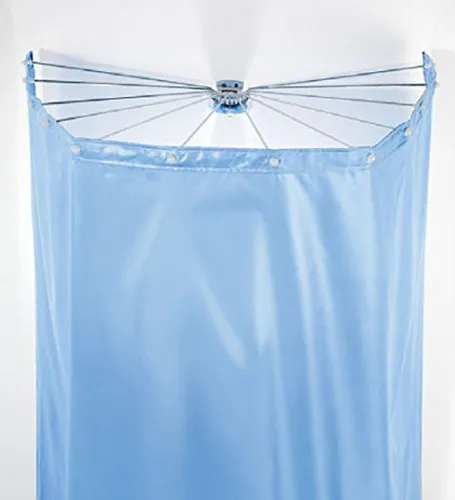 Spirella 10.11816 - "Ombrella" metallo cromato a 12 braccia per tutte le tende da doccia Spirella da 180