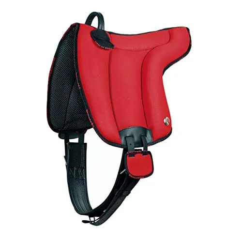 PIONEER Sella Cavallo Air Mesh Resistente e Traspirante per Monta Naturale, Sella Equitazione Made in Italy Comfort, Bareback 55x50cm con Sottopancia Equitazione in Neoprene (Blu)