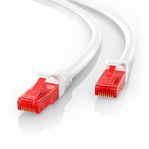 CSL - 3m Cavo di Rete - Cat.6 Ethernet Gigabit LAN RJ45-10 100 1000 Mbit s - Cavo Patch - UTP - Compatibile con Cat.5 Cat.5e Cat.7 - Switch Router Modem