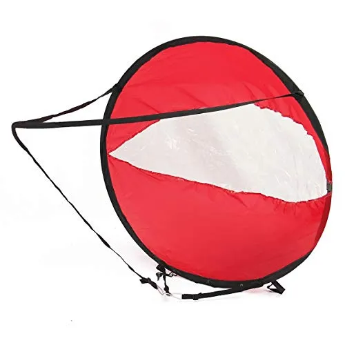 N\A Popup Accessori Sail Scout sottovento Vento Paddle Remi Gommone - Red Kayak Accessori