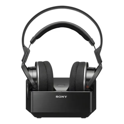 Sony MDR-RF855RK - Cuffie circumaurali, con archetto, wireless, 10-22000 Hz, 285 g, colore: Nero