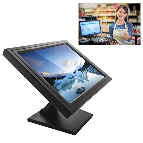 SENDERPICK - Monitor LCD touchscreen da 17 pollici, sistema di cassa per computer VGA USB cassiere ristorante bar caffè Donut Store menu