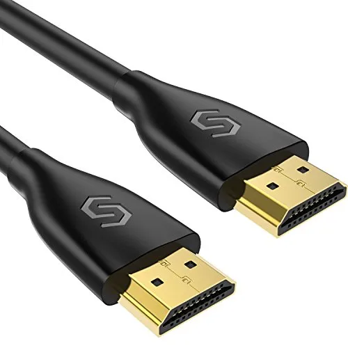 Syncwire Cavo HDMI 4K Ultra HD - Cavo HDMI 2.0 ad Alta velocità Maschio a Maschio, Supporta Ethernet, Ultra HD 1080p, Video 4k, 3D, Xbox, PS4, PC, TV e Altro Ancora - Nero, 1.5m