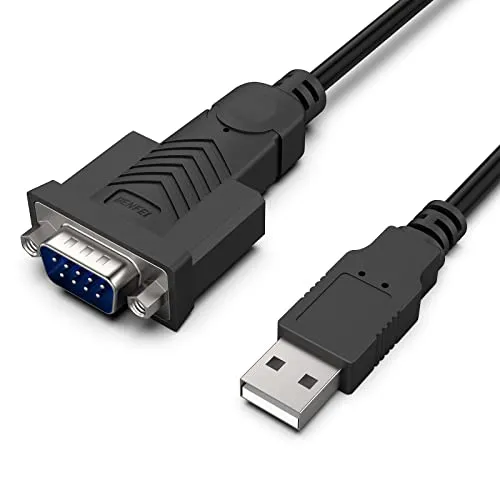 BENFEI Cavo USB a seriale 1,8 M, Adattatore USB a RS-232/DB9 (9 pin), chipset Prolific compatibile per Windows 11/10/8.1/8/7, Mac OS X 10.6 e versioni successive