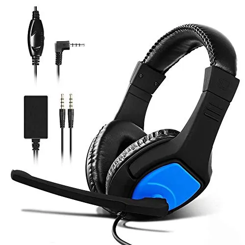 STOGA Gaming Headset Per PS4,Switch,PC,Smartphone, R001 con Microfono e Audio 3.5mm Surround Wireless