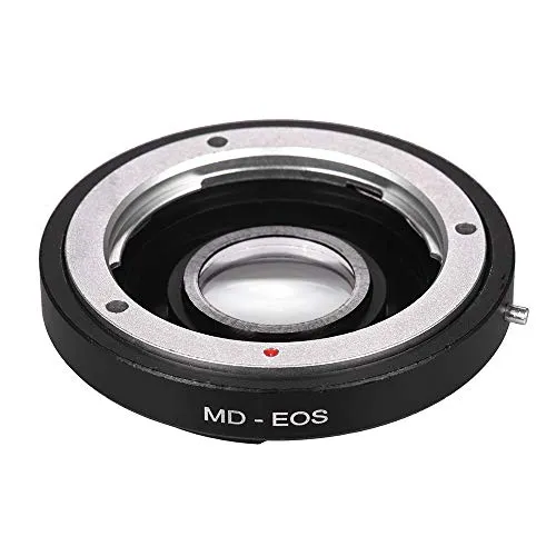 Docooler md-eos Lens anello adattatore con correzione lente per Minolta MD Lens to fit per Canon EOS EF fotocamera messa a fuoco infinito