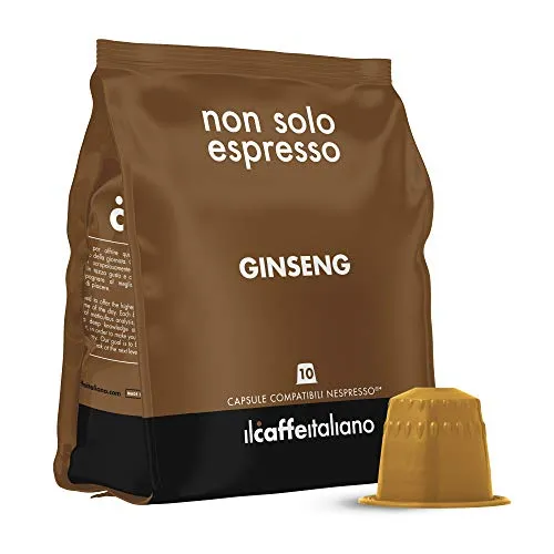 Il Caffè Italiano - 100 Capsule al Ginseng - Compatibili con Macchine da caffè Nespresso - Frhome