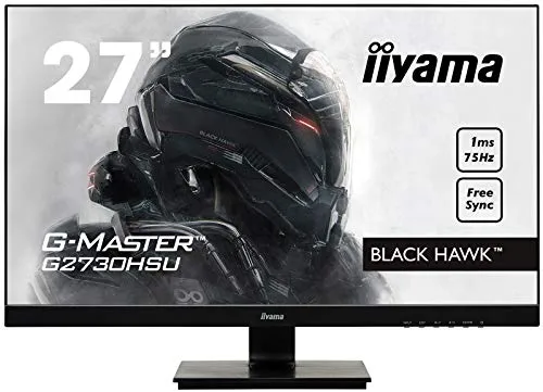 iiyama G-MASTER Black Hawk G2730HSU-B1 68,58 cm (27") Gaming Monitor (VGA, HDMI, DisplayPort, USB 2.0, 1ms Tempo di risposta, FreeSync) Nero