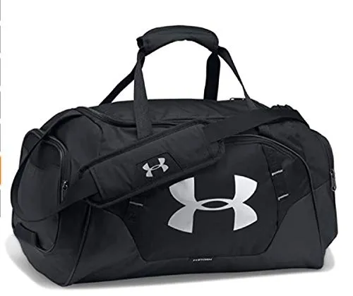 Under Armour UA Undeniable Duffle 3.0 MD, Borsone Unisex Adulto, Nero (Black/Black/Silver), M