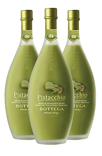 Bottega Pistacchio Liquore - 3 Bottiglie da 500 ml