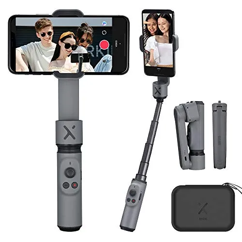 Smooth X Gimbal Stabilizzatore per Smartphone Estensibile Selfie Stick Pieghevole Telefono Gimbal, Vlog YouTubeVideo, Viso/Oggetto, Telecomando Bluetooth
