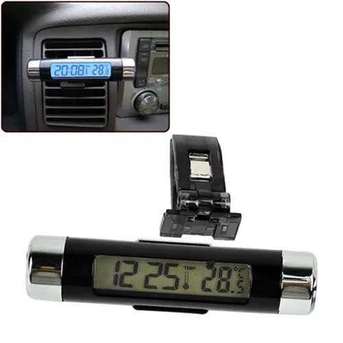 Livecity - Termometro digitale per auto, con display LCD e retroilluminazione elettronica