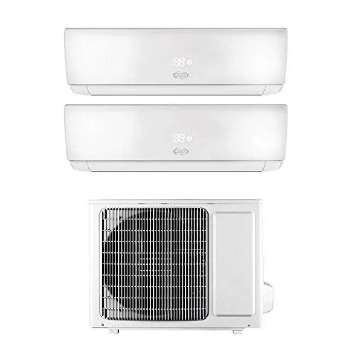 ARGO Ecowall 9 + 9 Climatizzatore Fisso, DC Inverter, con WiFi, Bianco, 9000 + 9000 BTU/h, con pompa di calore