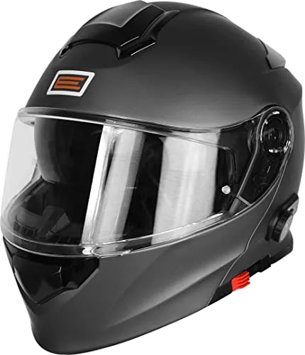 Origine Helmets 204271723600006 Delta Solid Matt Casco Apribile con Bluetooth Integrato, Titanio, XL