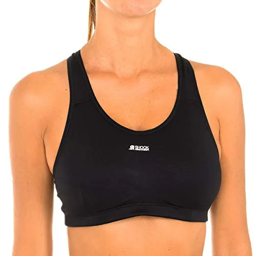 Champion Shock Absorber S04N0 Active Crop Top Bra, Reggiseno Sportivo, Donna, Nero (Black BLK), XS