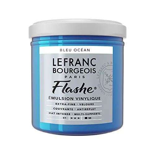 Lefranc & Bourgeois – Vinile acrilico colore, Extra Fine in vinile colore per artisti, blu oceano, 125ml Tube - Vinylfarbe