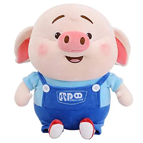 LSHUNYDE Bambola di peluche Regalo per bambini Bambola di peluche Maialino carino Little Fart Doll Cuscino Peluche Maiale Anime Doll Bambola infantile, Camicia a righe Maialini-180 cm,Bib Pimpi,180 c