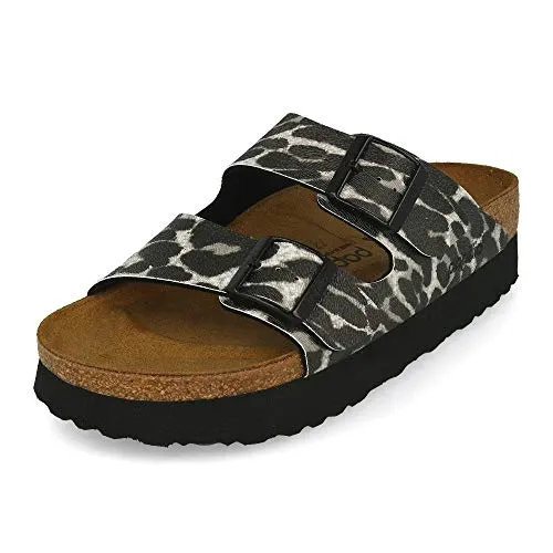 Birkenstock Papillio by Arizona Platform BF Leo Black, Nero (Nero ), 40 EU Schmal