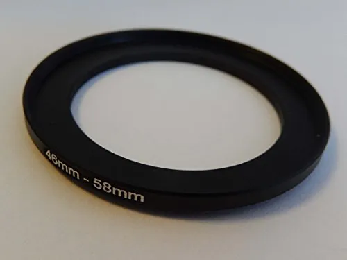 vhbw adattatore per filtro step UP 46mm-58mm nero per fotocamera Olympus 17 mm 1.8 (EW-M1718)
