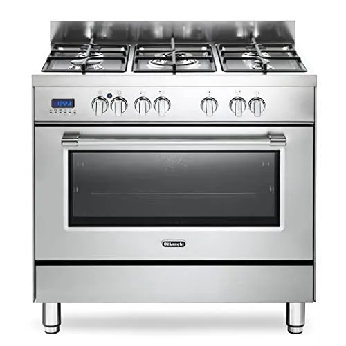 Cucina a gas con forno elettrico, N° 5 Fuochi, 90x60 cm, PRO 96 MX ED