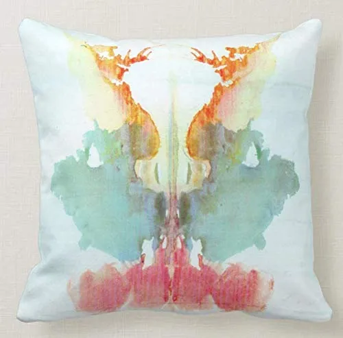 Pillow Cuscino Personalizzato 40X40 Meme Tributo Test di Rorschach PSICOLOGIA - TAVOLA 9 Arredamento 1 Idea Regalo