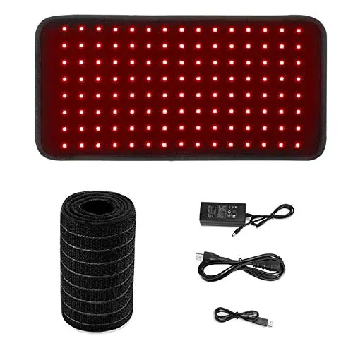 LEFKYF 25W 660nm 850nm LED Dispositivo per Terapia della Luce Rossa Vicino a Dispositivo per Terapia della Luce a infrarossi Pad indossabile per Un'Ampia Area, in Grado di alleviare Il Dolore a casa