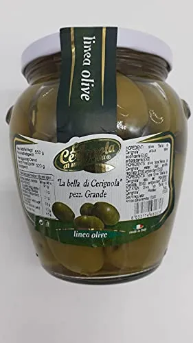 OLIVE GIGANTI LA BELLA DI CERIGNOLA 550 GR. LA CERIGNOLA