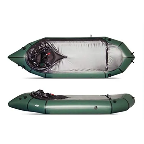 AA-PHUJ Barca a deriva per Kayak da Pesca Sportiva per Canoa Kayak monoposto/Verde
