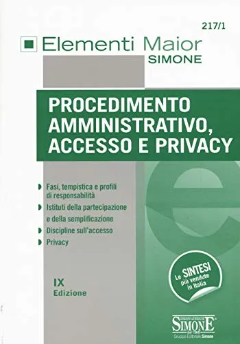 Procedimento amministrativo, accesso e privacy