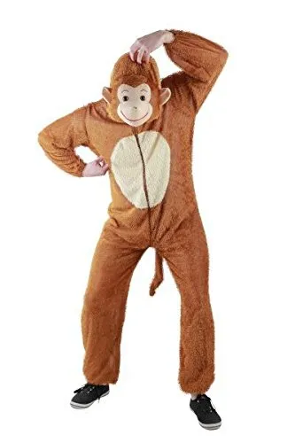 Foxxeo 10005 Animal (Monkey) Costume / Sizes S, M, L, XL, XXL, XXXL