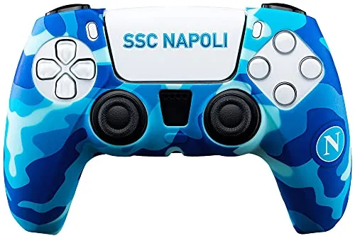 Controller Skin Ssc Napoli 3.0 per PlayStation 5 (PS5): Guscio in Silicone e Uno sticker per Personalizzare Il Touch Pad