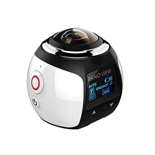 JVSISM Fotocamera Un 360 Gradi VR Action Camera Panorama Videocamera Ad Altissima Definizione Impermeabile DV 4K HD 1080P