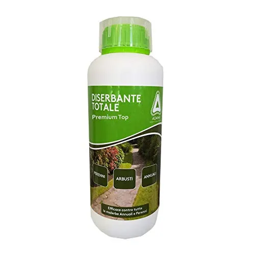 Adama 0.5 L Diserbante Premium Top Totale Erbicida Glifosate No Patentino Sistemico Seccatutto Post Emergenza