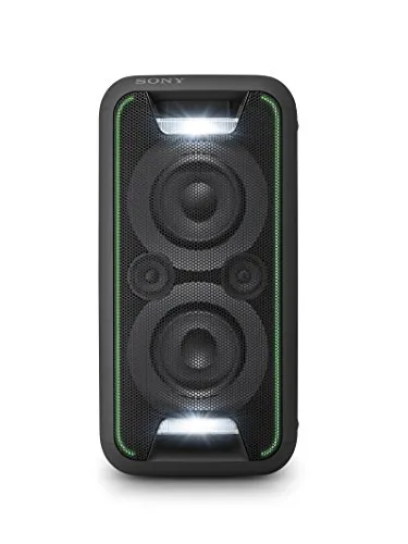 Sony GTK-XB5 One Box Party Sound System (potenza di uscita di 200 W, bassi extra, Bluetooth, NFC, effetti di luce e DJ) nero