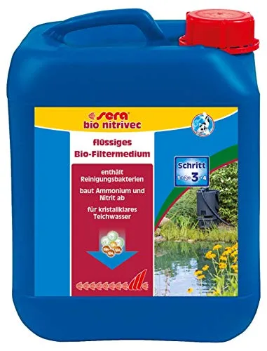 Sera Pond bio nitrivec - Liquido filtrante di Alta qualità per Il laghetto da Giardino