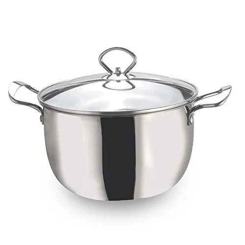 Q-QQ9 Stainless Steel Soup Pot Daily Necessities Promotional Pot 22cm Hot Pot Single Bottom Milk Pot Support Kitchen Pot*Silver*22cm Mmm