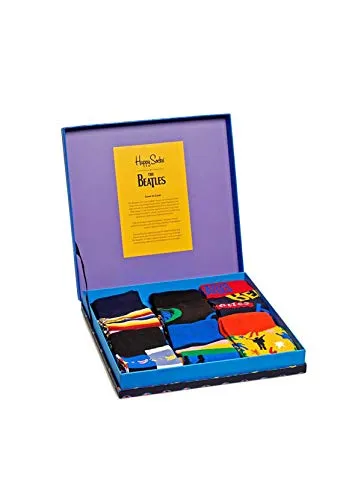 Happy Socks Beatles Gift Box Calzini, Multi, 7-11 (41-46) Mens