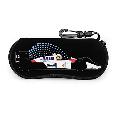 Haililais Mclaren Mp4 4 Ayrton Senna Custodie Occhiali Custodie per occhiali rigidi unisex/custodia per occhiali da vista e da sole per uomo, donna e bambino