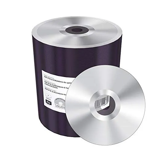 MediaRange MR472 8.5GB DVD+R 100pezzo(i) DVD vergine - DVD+RW (8,5 GB, DVD+R, 120 mm, 100 pezzo(i), 240 min, Argento