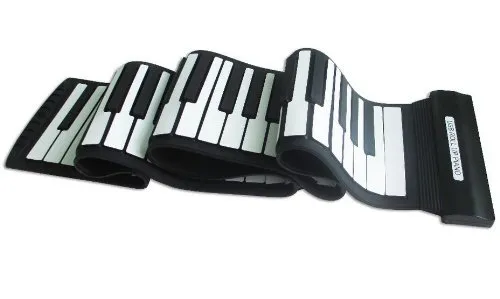 Nuovo modello tastiera flessibile di musica elettronica con caricatore USB | Sintetizzatore Midi elettronico Roll-up pianoforte di 88?tasti morbidi in silicone