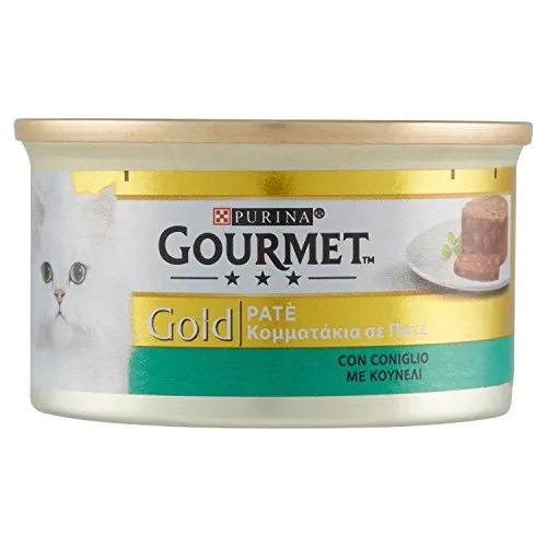 Gourmet - Patã¨ Con Coniglio, Alimento Completo Per Gati Adulti - 85 G