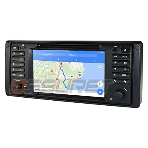 Android 10 OS 7 Pollici 1 Din Lettore DVD Navigatore GPS Auto Stereo Compatibile Con Serie 5&7 E38 E39 X5 E53 M5 Bluetooth 4.0 Radio USB SD DVD WIFI CANBUS