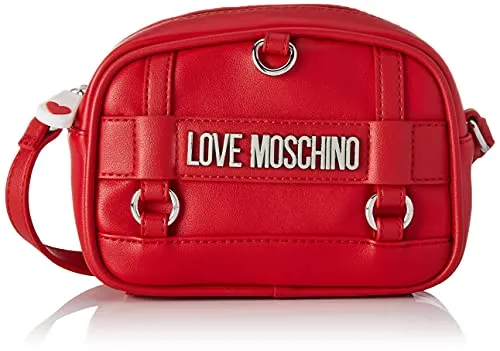 Love Moschino, Borsa a Spalla da Donna, Pre Collezione Autunno Inverno 2021, Rosso, U