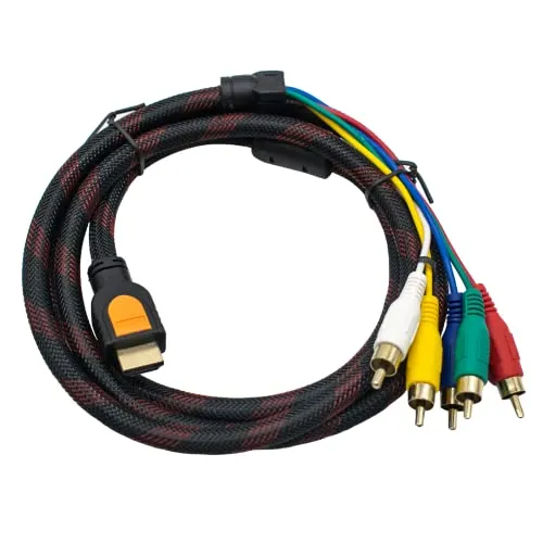 DIGIFLEX Cavo HDMI maschio-5 RCA per componente AV audio video RGB